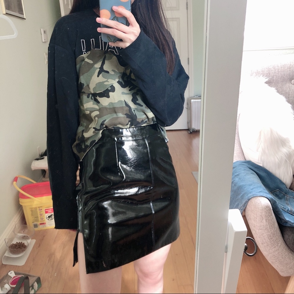 Zara Camouflage Black Top
